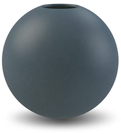 Cooee Design Ball Jarrón en Forma de Bola, 20 cm, Azul Medianoche