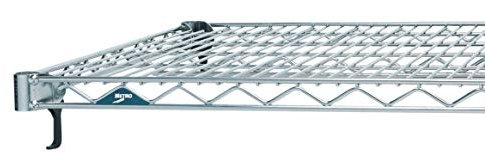 METRO A2460NC Super Erecta Lot de 2 étagères réglables en fil de fer industriel Chromé 152,4 x 61 cm