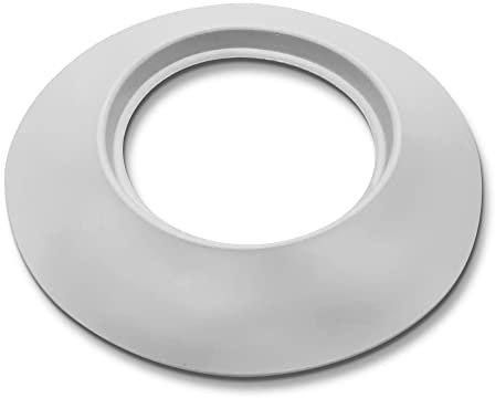 DOJA Industrial | Heating Pipe Cover Rosette | 100 mm Diameter | Colour White | Radiator Rosette | Tube Heater Covers | Radiators Plastic Rosettes | Water Pipes Collar | Heating Hole Cover