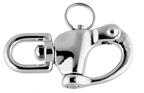87mm Swivel Snap Shackle - 316 Stainless Steel