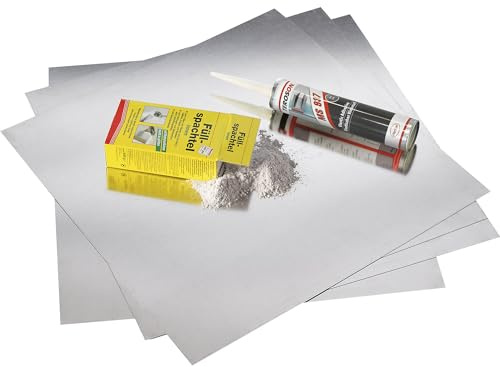 magnetoplan Magnetowand unter Tapete, 8 Platten, 2 m² | Mit Zubehör, Metalltafeln unter der Tapete, 8 Platten = 2 m²