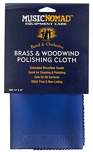 MusicNomad Brass & Woodwind Premium Microfiber Polishing Cloth (MN730)