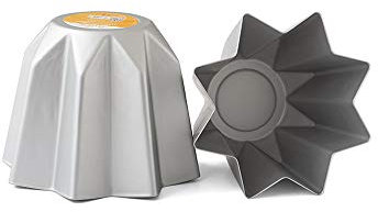 Decora, 0062688 Professionelle Pandoro-Form Ø 21 x 16 cm, Ideal für die Herstellung eines 750g Pandoro, aus eloxiertem Aluminium, Ohne Schweißpunkte, Professionelles Design.