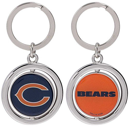 FOCO NFL Chicago Bears Football Spinner Keychain, Blue, One Size