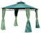 Outsunny 3(m) x 3(m) Metal Garden Gazebo Marquee Party Tent Patio Canopy Pavilion + Sidewalls - Green