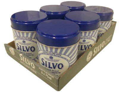 Duraglit/Silvo Wadding for Metal Silver 75 g (Box of 6 Jars)