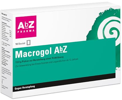 Macrogol AbZ, 10 Dosier-Beutel, bei Verstopfung | Hilft sanft bei akuter und chronischer Verstopfung