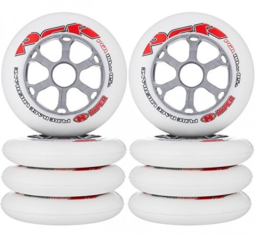 HyperDes Rad P. Racing 104mm-85A Inlineskates, Unisex, Weiß, 104 mm