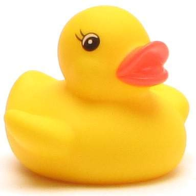 Duckshop I Badeente I Quietscheente I Ente Mia gelb 5 cm