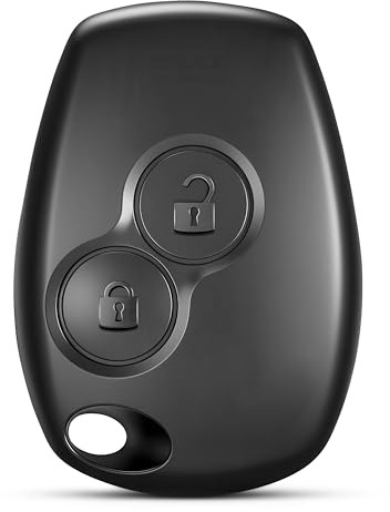 Jongo® Autoschlüssel Hülle 2 Taster Kompatibel mit Renault Clio 3, Kangoo 2, Modus, Master 3, Trafic 3, Twingo 2, Wind | Ersatz Schlüsselhülle ohne Klinge für VA2