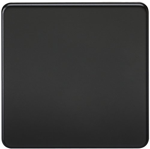 Knightsbridge SF8350MB Plaque d'obturation sans vis Noir Mat