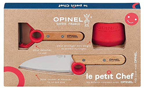 Opinel Le Petit Chef Kinder-Kochmesser, 3-teiliges Set, personalisierbar