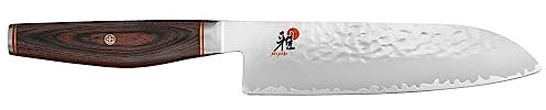 Miyabi 234074-181-0 Santokumesser Kochmesser, Stahl, 180 mm, silber / braun, 37,5 x 7,5 x 2,9 cm