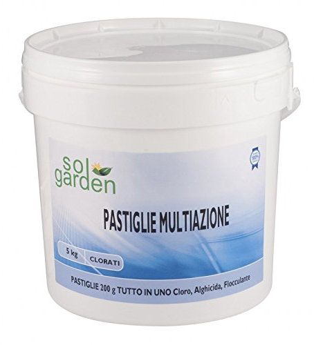 Fluidra 10 KG PASTIGLIE CLORO 200GR MULTIAZIONE TRICLORO 90% DISSOLUZIONE LENTO DISSOLVIMENTO TRATTAMENTO ACQUA PISCINA