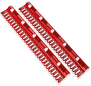 Leifheit 81534 Kleinteilehalter-Set, Rot, 34.5 x 7 x 9 cm