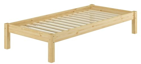 Erst-Holz®Breites Futonbett Kiefer Massiv 100 x 200 mit Rost