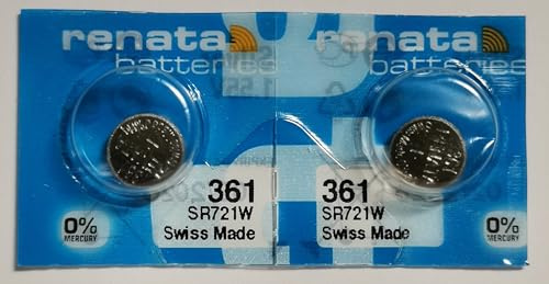 Zwei Batterie Renata 361 Stück