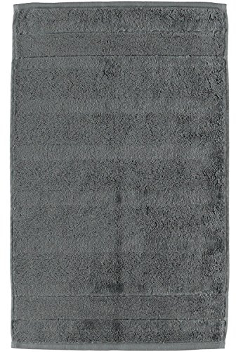 Cawö - Gästetuch, Gästehandtuch - Noblesse - Baumwolle - Uni anthrazit - 30 x 50 cm - 1 Stück