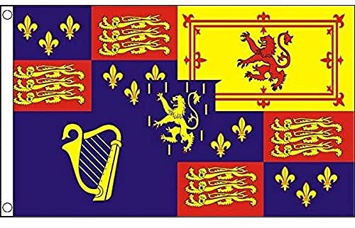 AZ FLAG - Bandera Real Del Reino Unido Casa De William Iii - 150x90 cm - Bandera Estandarte Del Monarca Británico 100% Poliéster Con Ojales de Metal integrados - 110g - Colores Vivos Y Resistente A La Decoloración