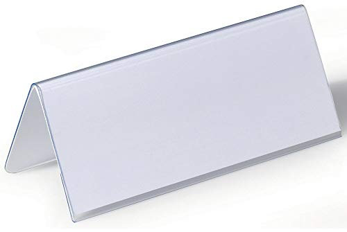 DURABLE Tischnamensschilder 6,1 12,2x15 cm blankoStk