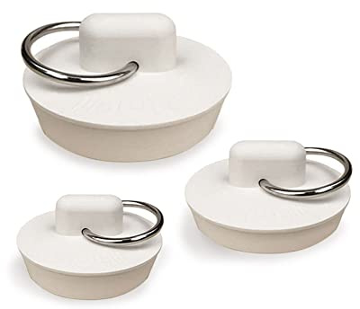 Rubber Tub Drain Stopper Bath Sink Plumb Fits Drain Set 3