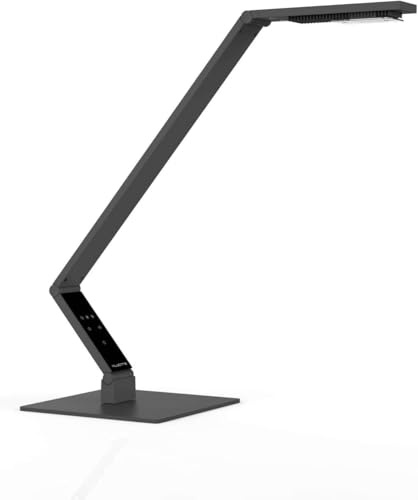 Durable Luctra Table Linear Base Schreibtischlampe LED Dimmbar, schwarz, LED Schreibtischlampe Modern, Human Centric Lighting, Tischlampe Touch, LED Tischlampe, Büro Lampe LED Licht, Lampe Tisch