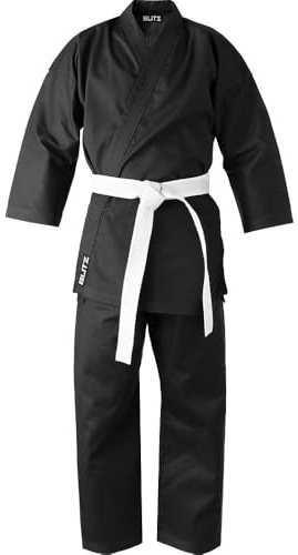 Blitz Student Karate Gi - Black - 5/180cm