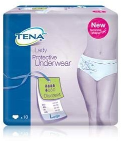 TENA Silhouette Normal Blanc Vita bassa – Mutandine assorbenti femminili