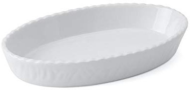 'Holst Porcelana Tow 15524 Mobox Fuente de y Molde Ovalado Toscana, Color Blanco, 23.5 x 14 x 4 cm