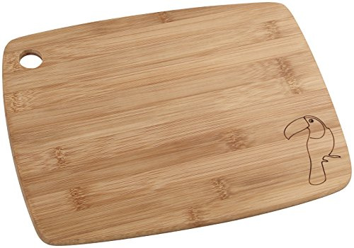 Fackelmann 37721 Tagliere, Bamboo, Marrone, 30x23x1 cm