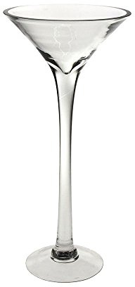 Homeford Tall Large Martini Glass Vase, 16-Inch, 6-Pack