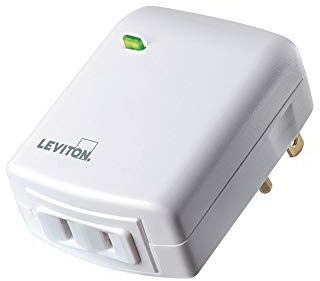 Leviton Decora Smart Plug-in Dimmer, Zigbee Certified, DG3HL-1BW, White