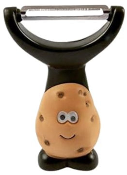 Joie Kitchen Gadgets Spud Dude Y Peeler, Stainless steel blade, Green, One Size