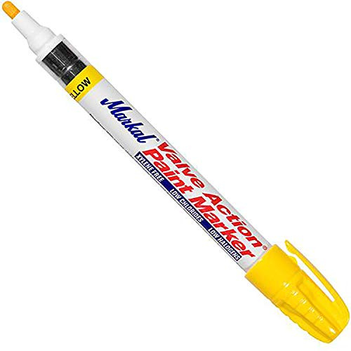 Laco Industries Inc 96821 Valve Action Paint Marker, Yellow