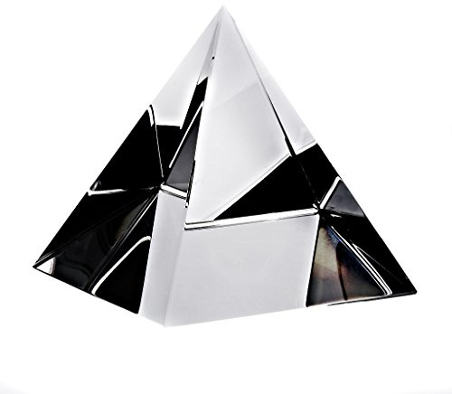 Briefbeschwerer Deko Glas Dekoration Pyramide 7 X 7 cm Transparent Hochreines K9 Glas