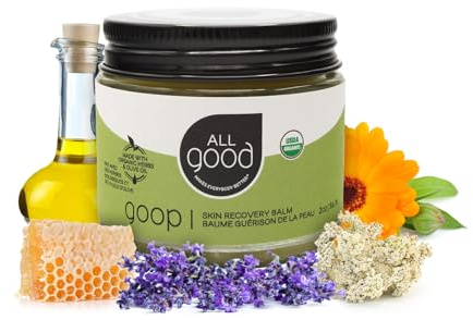 All Good Goop - Organic Skin Relief Balm & Ointment w/Calendula for Dry Skin, Scars, Eczema, Diaper Rash, Bug Bites, Burns, Chapped Lips - Safe for Baby & Sensitive Skin (2 oz)