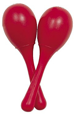 LP Latin slagverk Rhythmix kyckling Itas mini Maracas Cherry/rot