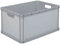 OKT 3 x 45 Litre Robusto Industrial Plastic Stacking Euro Storage Containers Boxes Crates GREY