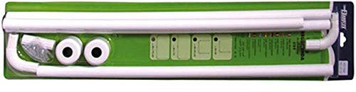 BASTONE TELAIO TENDA DOCCIA BAGNO 3 TRE LATI Asta 80x170x80 Alluminio Bianco