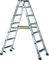 SCALA AGRICOLTURA DOPPIA IN ALLUMINIO DUPLA FACAL GRADINI 10 H piattaforma 2,49 mt.