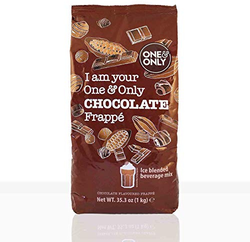 One & Only Frappe Chocolate - 6 x 1kg Schokopulver Instantpulver Milchshake | Erfrischend kalte Trinkschokolade als Schoko-Shake, schnelle & einfache Zubereitung, cremig - leckere Konsistenz