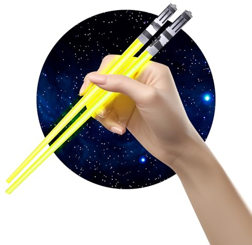 ChopSabers Lightsaber Led Light Up Chopsticks (1 Pair, Yellow)