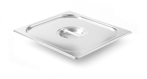 HENDI Gastronorm Deckel, GN2/3, 354x325mm, Edelstahl | Geeignet für Gastronormbehälter, Chafing Dishes, Bain-marie, Backöfen, Gefrierschränke, temperaturbeständig von -40 bis 250°C