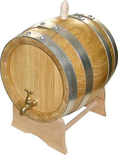 Agorà Botti Barilotto in Rovere da 5 Litri con Spessore doghe da 2,3 cm