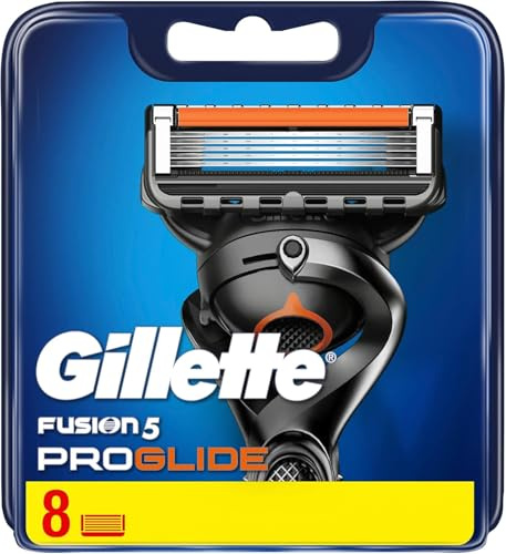 Gillette ProGlide Razor Blades Men, Pack of 8 Razor Blade Refills with Precision Trimmer, 5 Anti-Friction Blades (Packaging May vary)