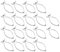 com-four® 18x Rouladenklammern aus Edelstahl - premium Klammern im Set