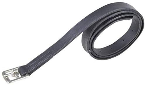 HKM 56639100 Shetty - Steigbügelriemen 80 cm - Pack of 2, M, schwarz