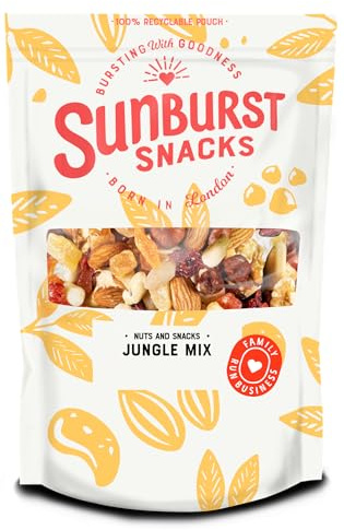 Sunburst Snacks Raw Jungle Trail Mix of Nuts & Dried Fruit (No Salt) 1kg
