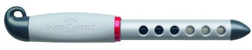 Faber-Castell 149881 - Schulfüller für Linkshänder, Feder: L, Schaftfarbe: grau / rot