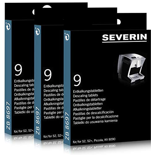 Severin Entkalkungstabletten 9 Stk. für Kaffeevollautomaten ZB 8699 (3er Pack)